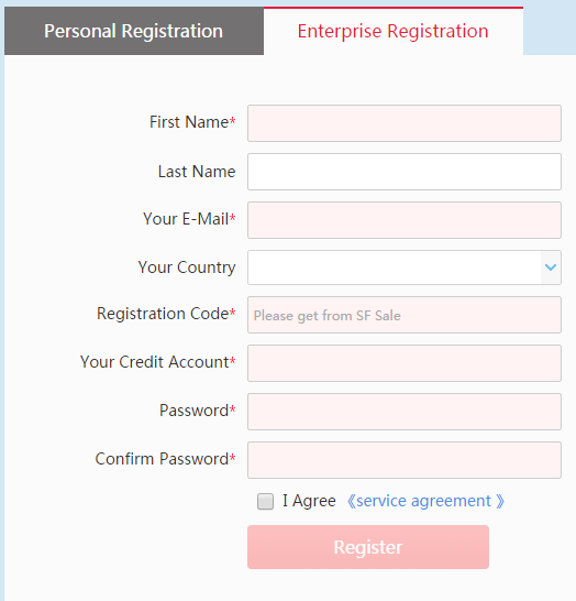 How to register an account